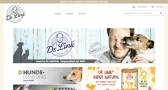 Desktop Screenshot of dr-link-tiernahrung.de